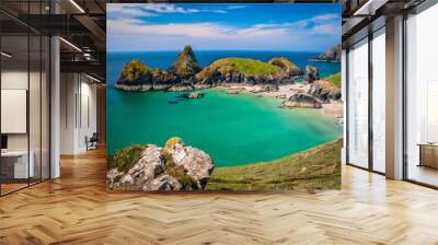 Famous Kynance cove in Cornwall, UK Wall mural