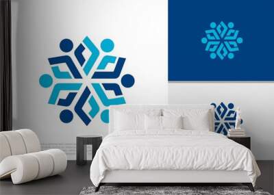 Human Resources Consulting Company, Global Community Logo.
 Wall mural