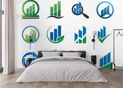 Collection of business logo and icon template vector Wall mural