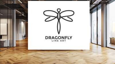 Dragonfly graphic design template vector illustration Wall mural