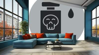 Poison Icon Design Wall mural