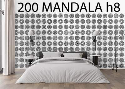 various mandala collections - 200 set yoga pattern Wall mural