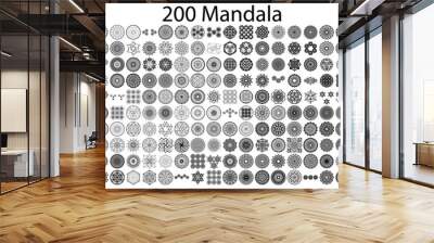 various mandala collections - 200 Wall mural