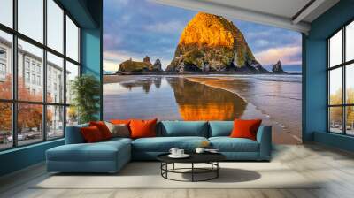 Haystack Rock Cannon Beach Oregon Wall mural