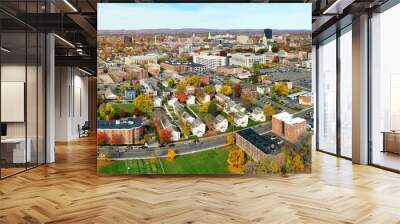 Aerial of Hartford, Connecticut, United States Wall mural