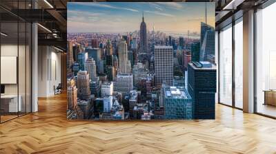 Manhattan Skyline at Twilight Wall mural