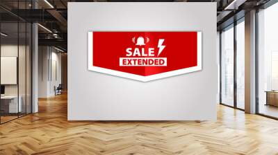 red flat sale web banner for sale extended poster and banner Wall mural