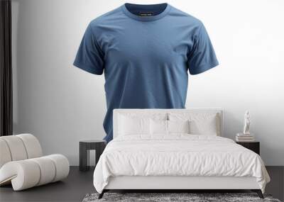 blank blue t shirt Wall mural