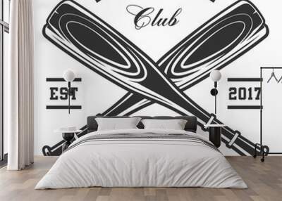 Baseball bats (raster version) Wall mural