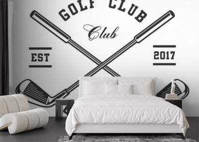 Golf clubs (raster version) Wall mural