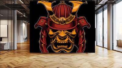 Samurai (color version) Wall mural