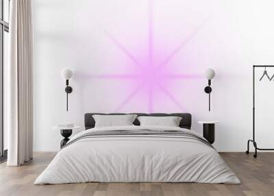 purple star lens flare Wall mural