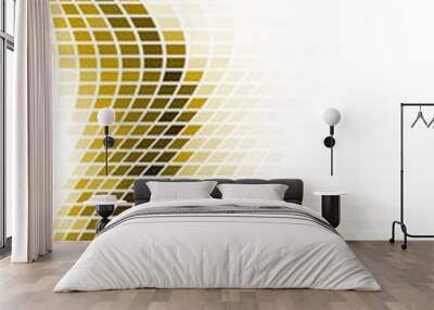 abstract colorful mosaic background wave vector Wall mural