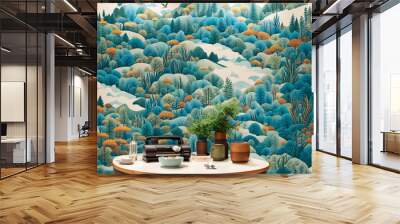 a mural that celebrates the natural world Wall mural