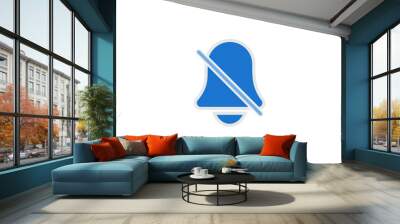 bell icon, bell notification, ring bell icon vector design symbol Wall mural