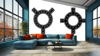 road icon, road vector sign symbol Wall mural