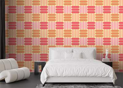 japanese pattern with shapes Wall mural