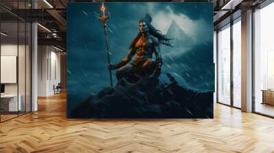 Lord Shiva, Generative AI Wall mural