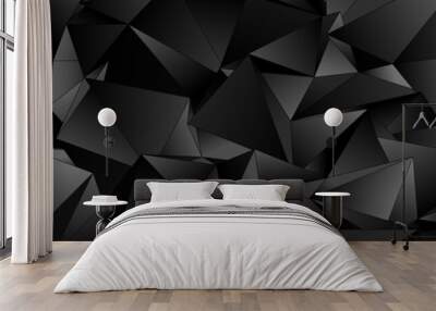 3d Triangles, abstract  background. Design wallpaper. Wall mural