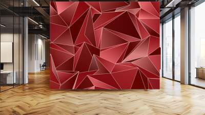 3d Triangles, abstract  background. Design wallpaper. Wall mural