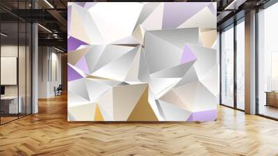 3d Triangles, abstract  background. Design wallpaper. Wall mural