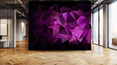 Abstract background. mosaic triangulated texture Wall mural