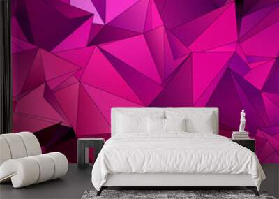 Abstract Low-Poly background. triangulated texture. Design 3d. Polygonal geometrical pattern. Triangular modern style Wall mural