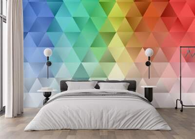 Abstract Low-Poly background. triangulated texture. Design 3d. Polygonal geometrical pattern. Triangular modern style Wall mural