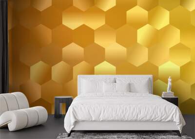 hexagon abstract background Wall mural