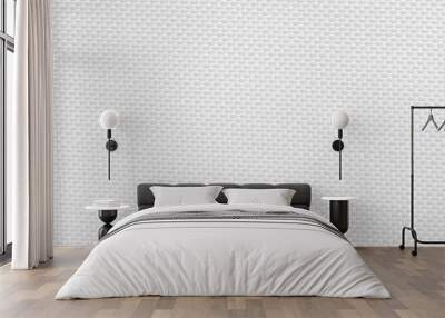 texture of white canvas background Wall mural