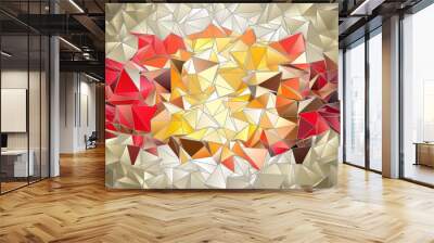 Triangular 3d, modern background Wall mural