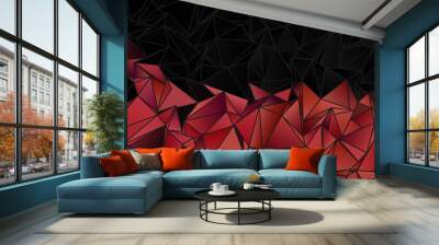 Triangular 3d, modern background Wall mural