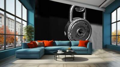 metal lock Wall mural