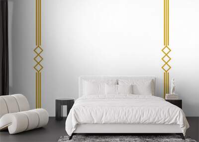 Gold border frame vector.eps Wall mural