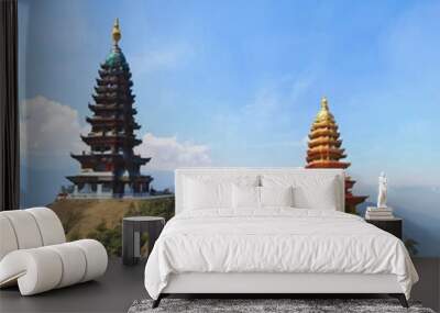 golden pagoda Wall mural