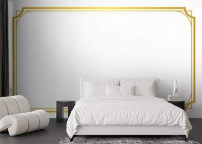 Simple gold border frame.eps Wall mural