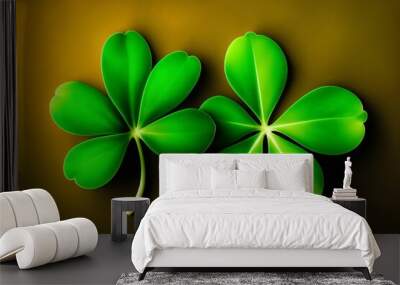 st patricks day background, clover Wall mural