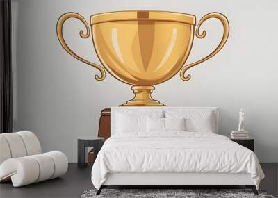 Champion Cup with the Golden Trophy Wall mural