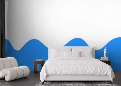 blue wave presentation background Wall mural