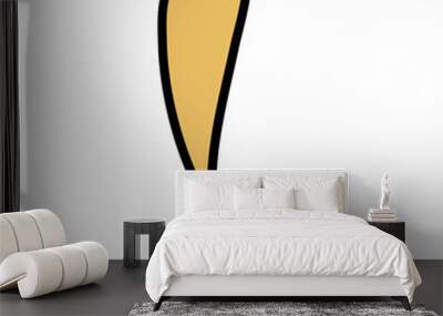 Exclamation mark type letter Wall mural