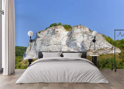 Andelys cliffs in The Seine valley. Normandy region Wall mural