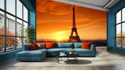 tour eiffel et jogger Wall mural