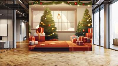 Christmas celebration concept Wall mural