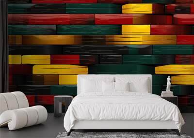 Black history month background or african american history celebrate february. generative ai Wall mural