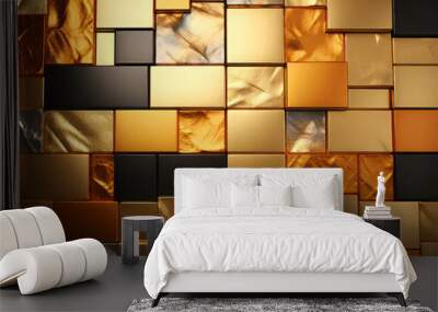 Excellent Seamless golden Background Wall mural