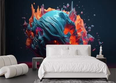 Realistic background design. Generative Ai Wall mural