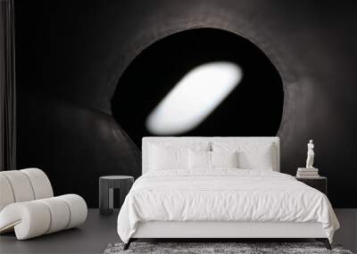 Lamp. Wall mural