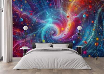 fractal burst background Wall mural