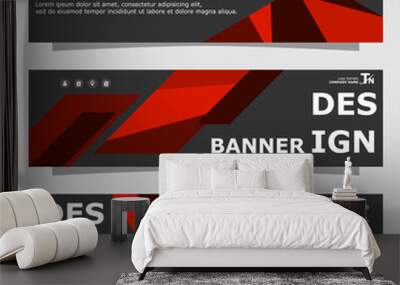 Horizontal banner template design.
Abstract design banner template. Wall mural