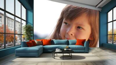 Little cute girl Wall mural